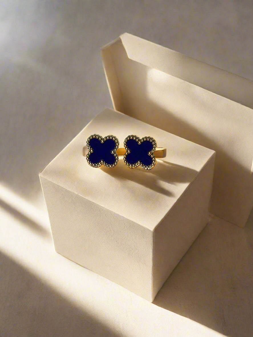 4 clover studs (18k gold)