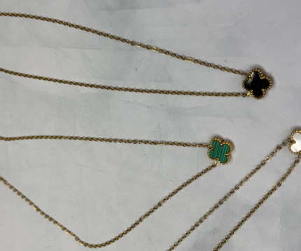 4 clover necklace (18k gold)