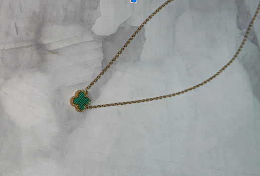 4 clover necklace (18k gold)