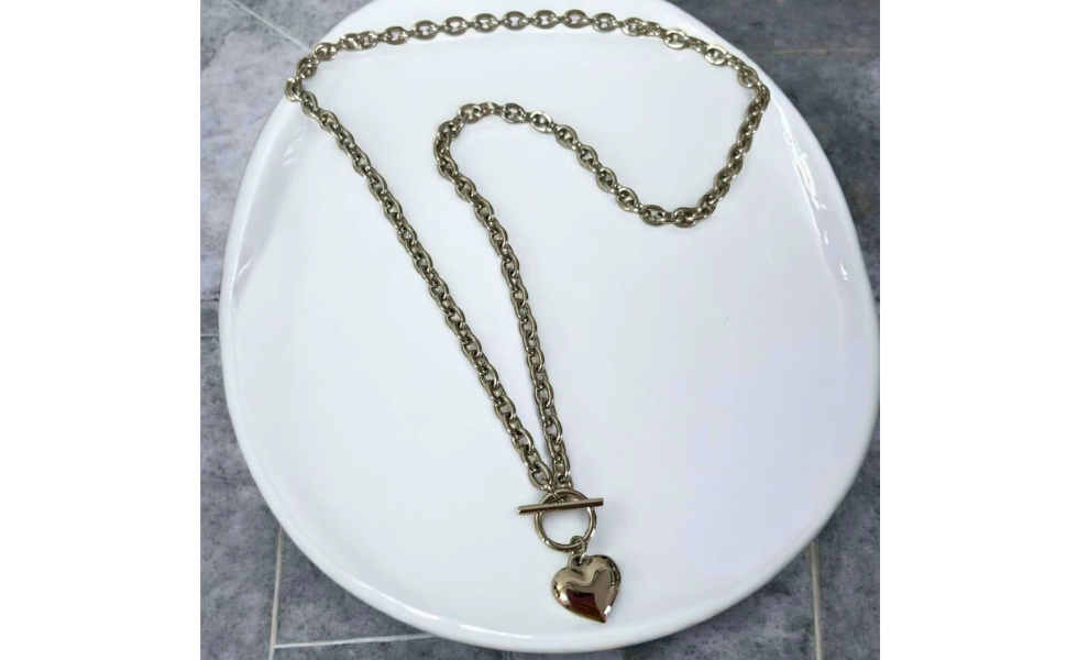 heart c h a r m necklace