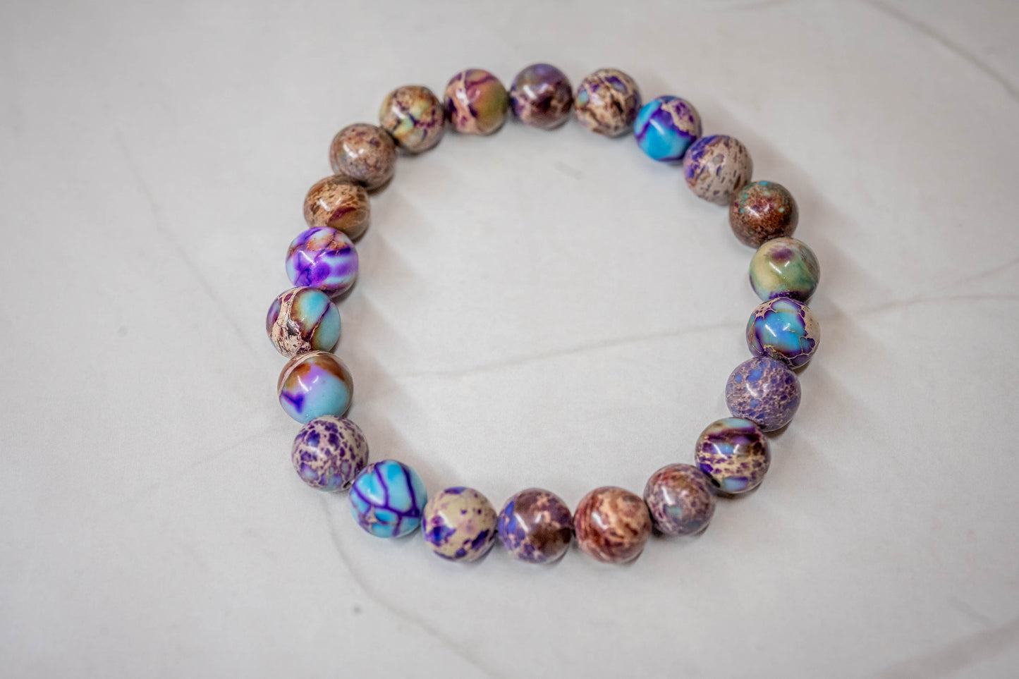 multi color beaded bracelet