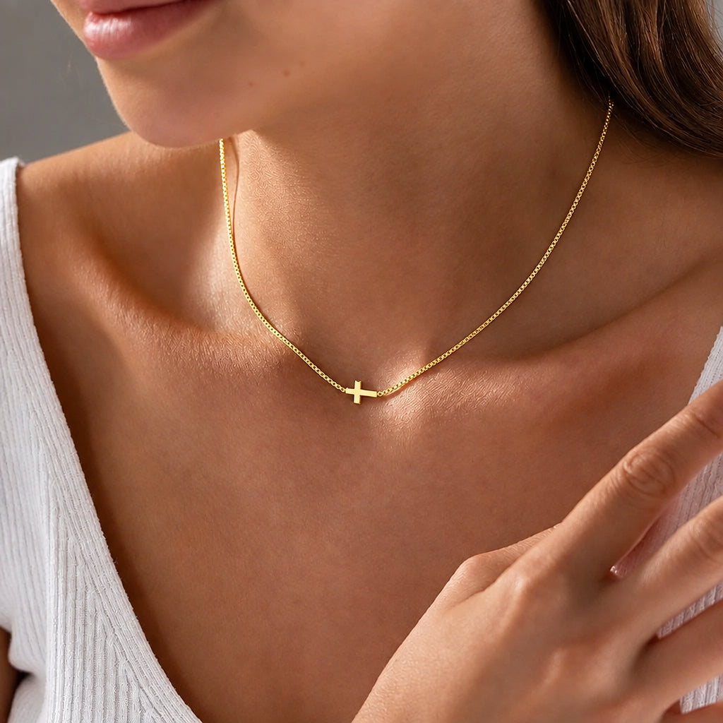 Mini Cross Necklace