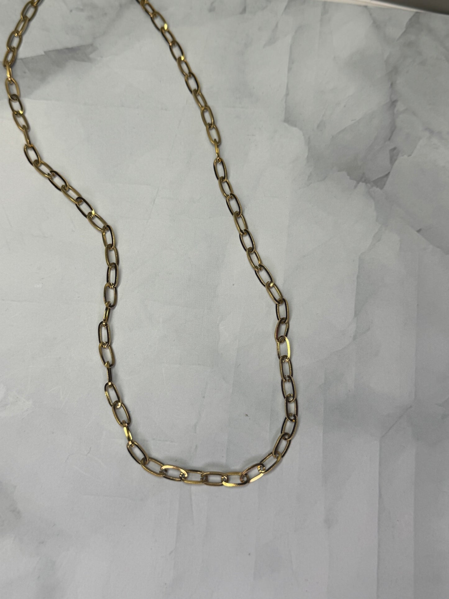 oval paperclip necklace