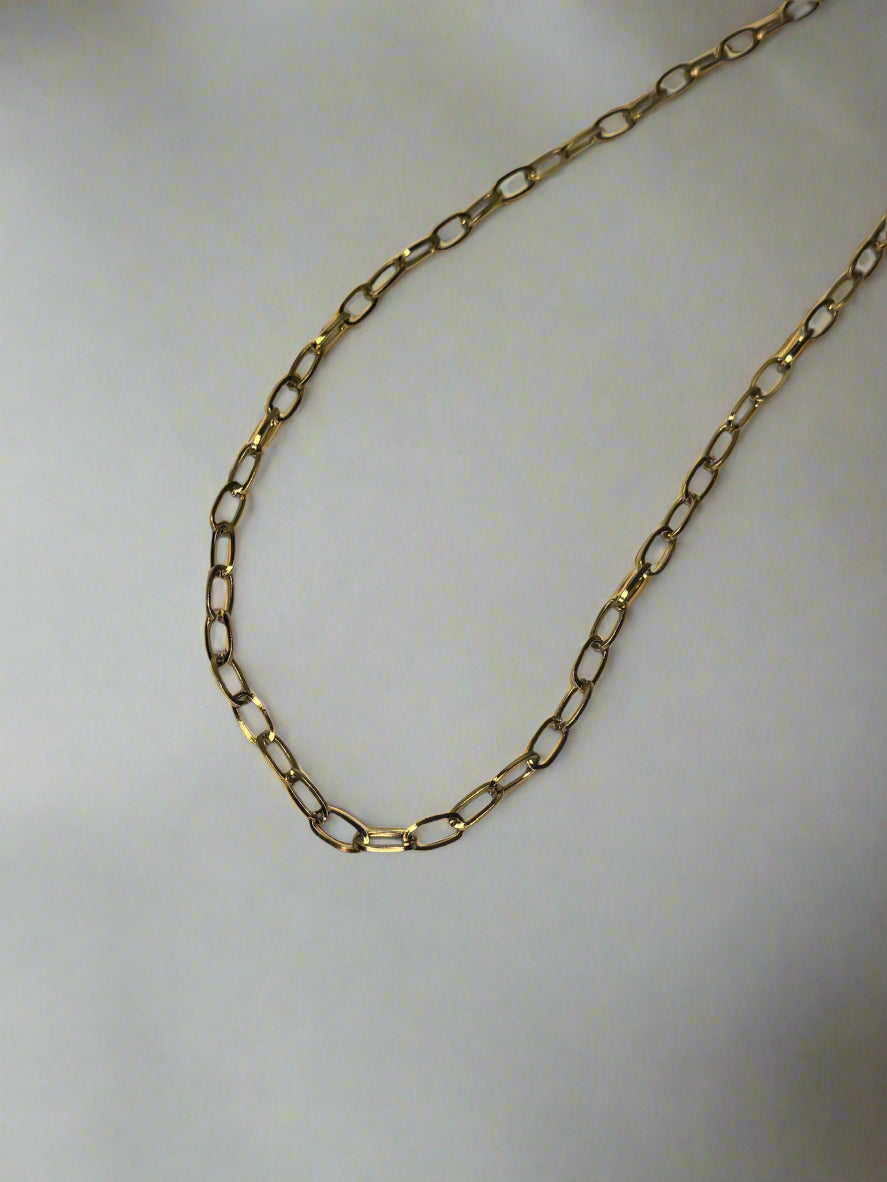 oval paperclip necklace