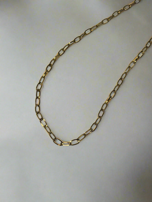 oval paperclip necklace