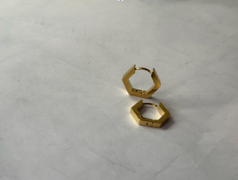 hexagon earring